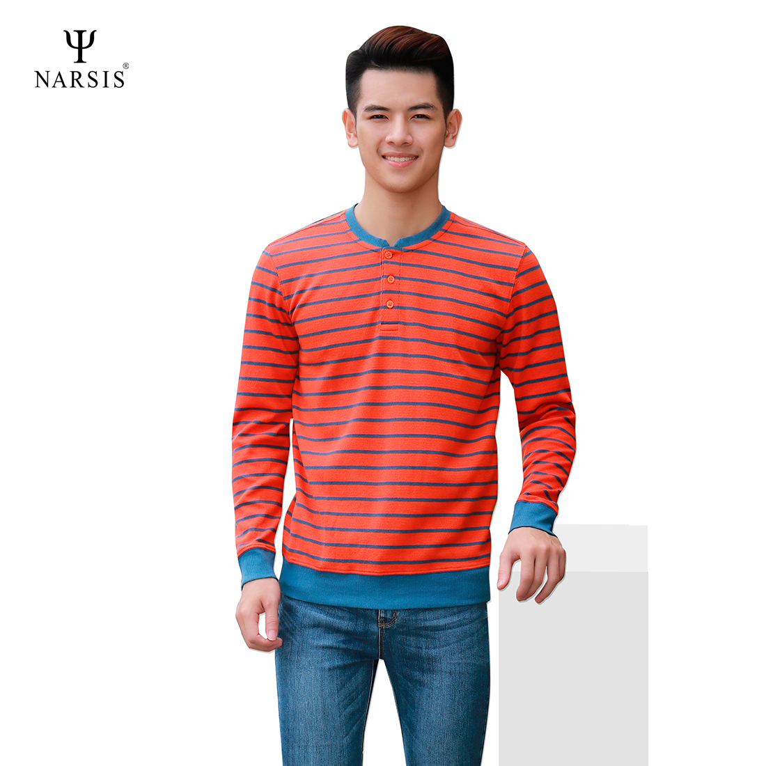 ÁO NAM THU ĐÔNG D7051 NARSIS VẢI NỈ ẤM ÁP, MỀM MẠI, THÍCH HỢP MÙA ĐÔNG, GIỮ NHIỆT TỐT