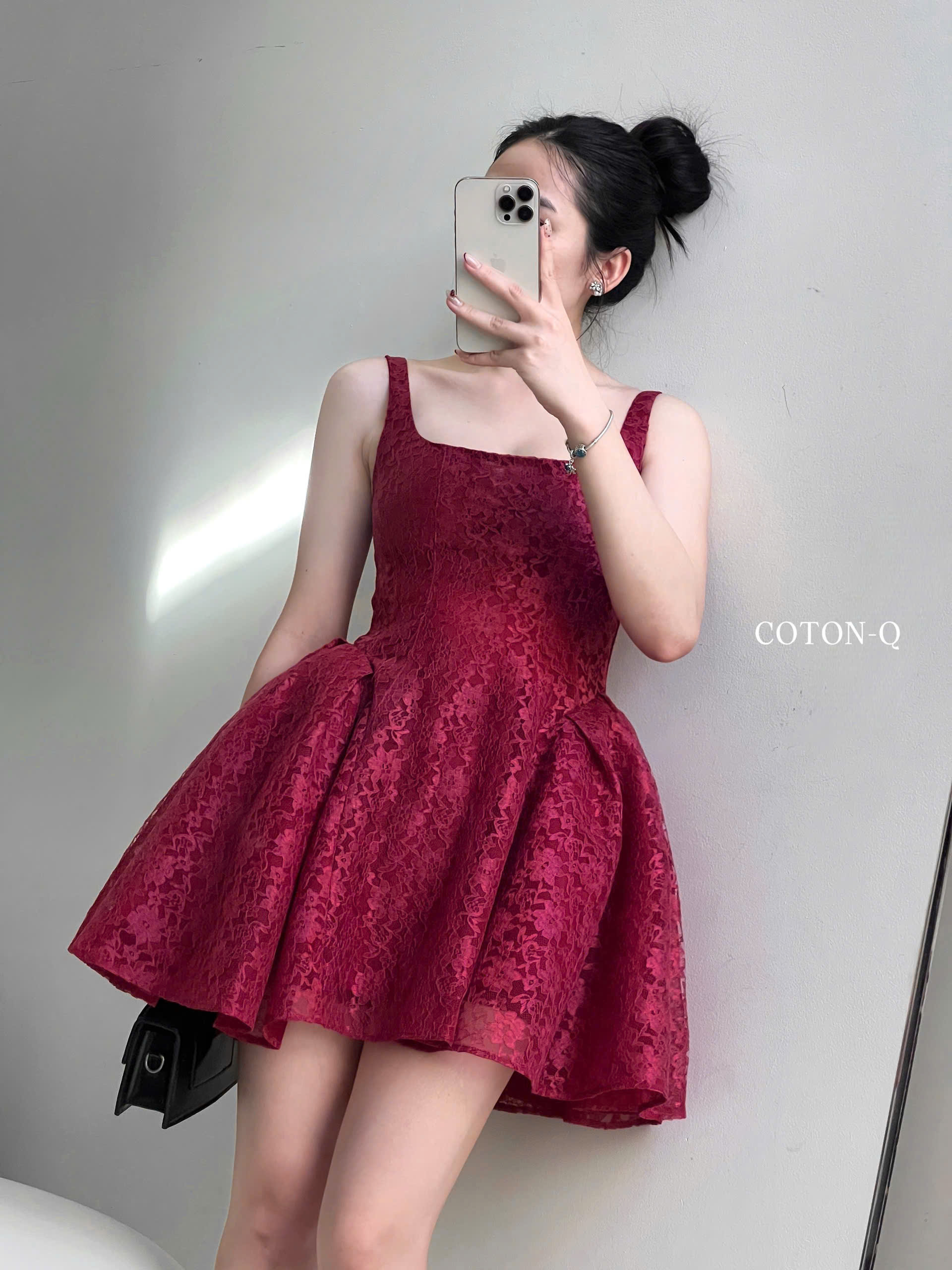 Đầm ren xòe ( ĐỎ )_thumbnail_3