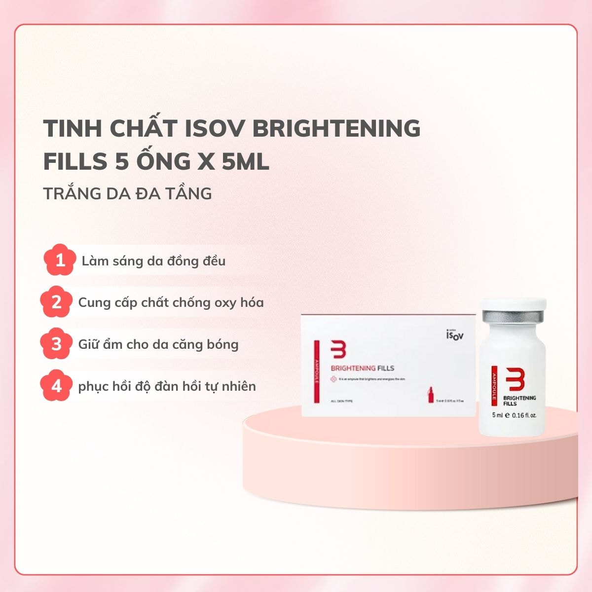 Tinh chất iSOV Brightening Fills 5 ống x 5ml - Trắng da đa tầng _thumbnail_1