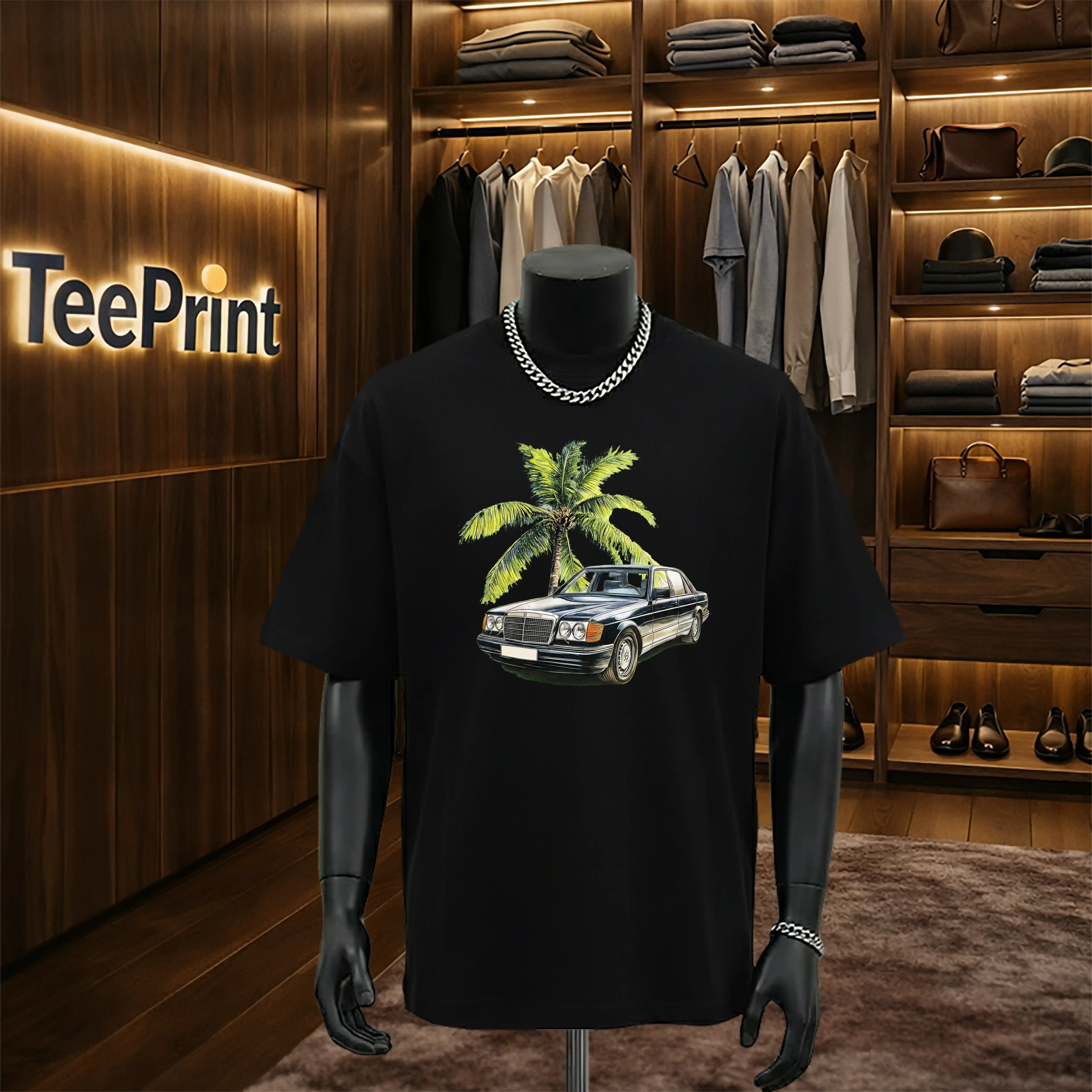 Áo thun nam form rộng summer graphic TeePrint 3233_thumbnail_2