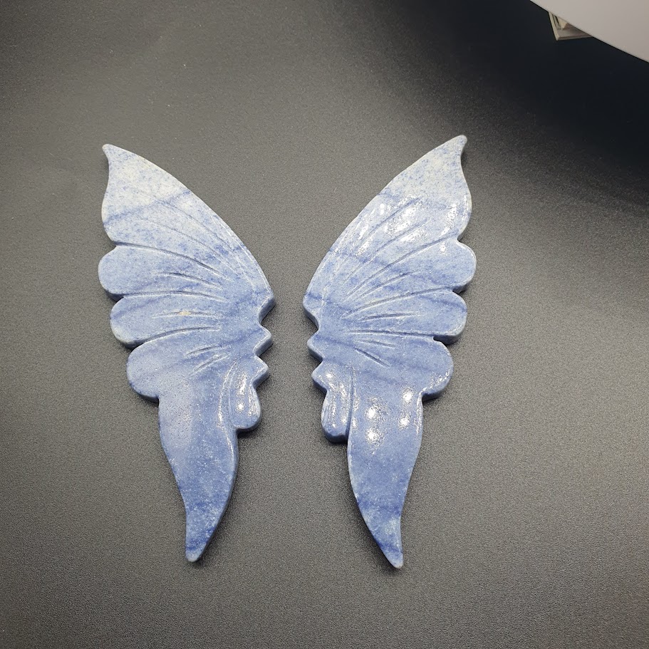 Cánh Bướm Blue Aventurine / Lam Đông Linh (Đã Kèm Đế Trưng Bày)