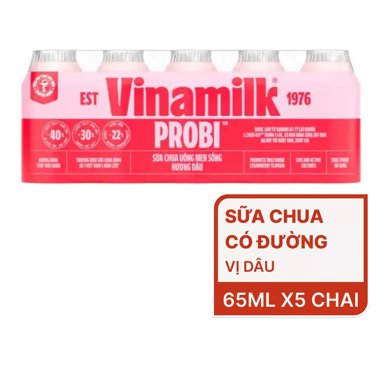 SỮA CHUA PROBI vị dâu T/10lốc/5h