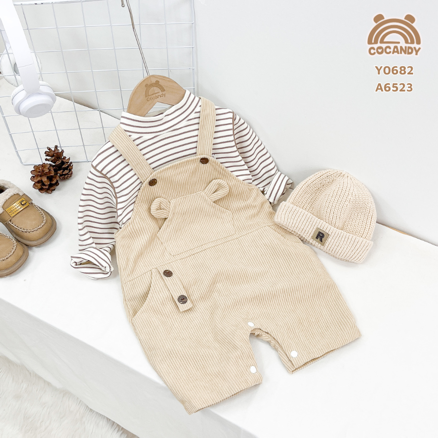 Yếm quần nhung BE túi ngực tai gấu_thumbnail_4