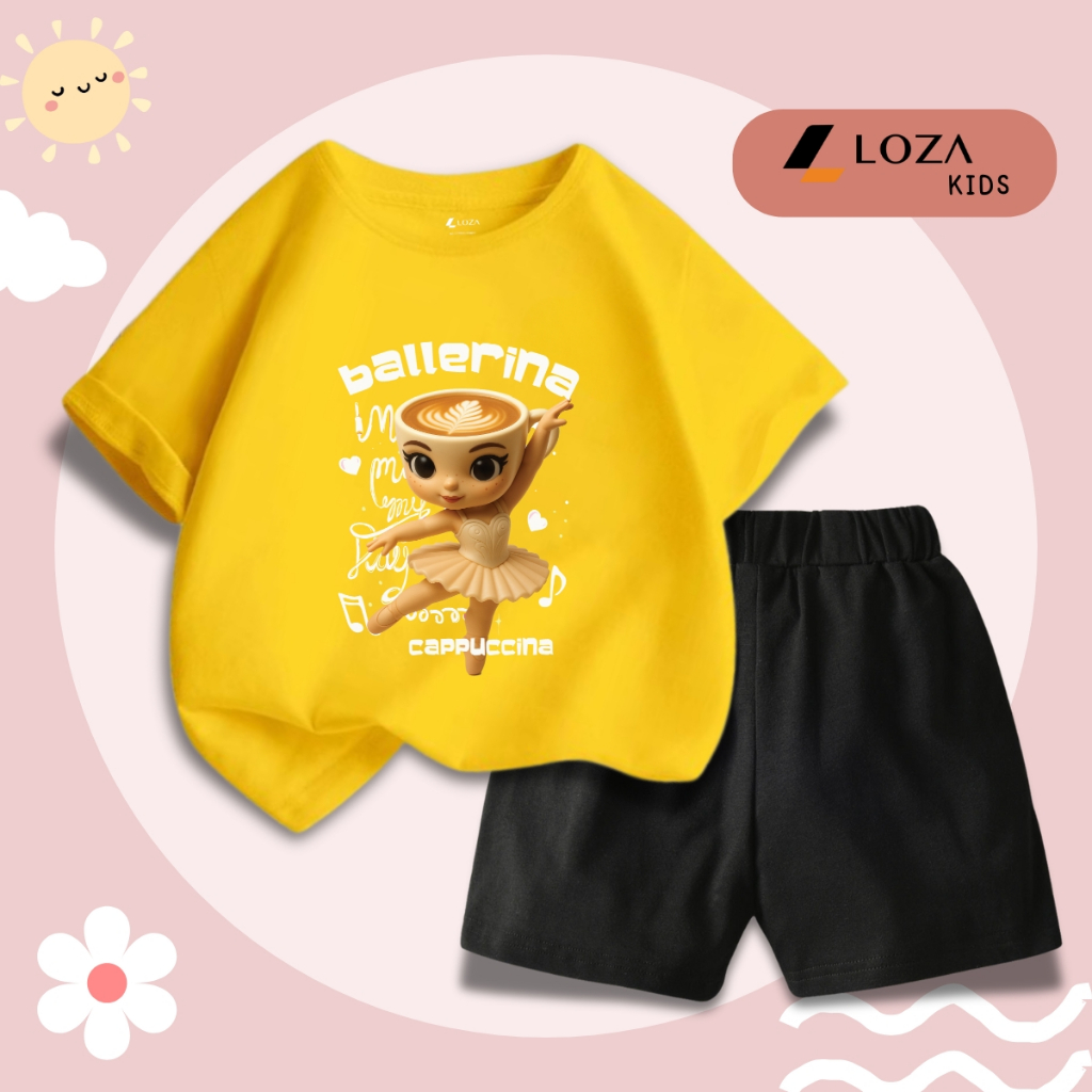 Bộ đồ bé gái in hình 'BALLERINA CAPPUCCINA' -  Loza Kids SB405_thumbnail_3