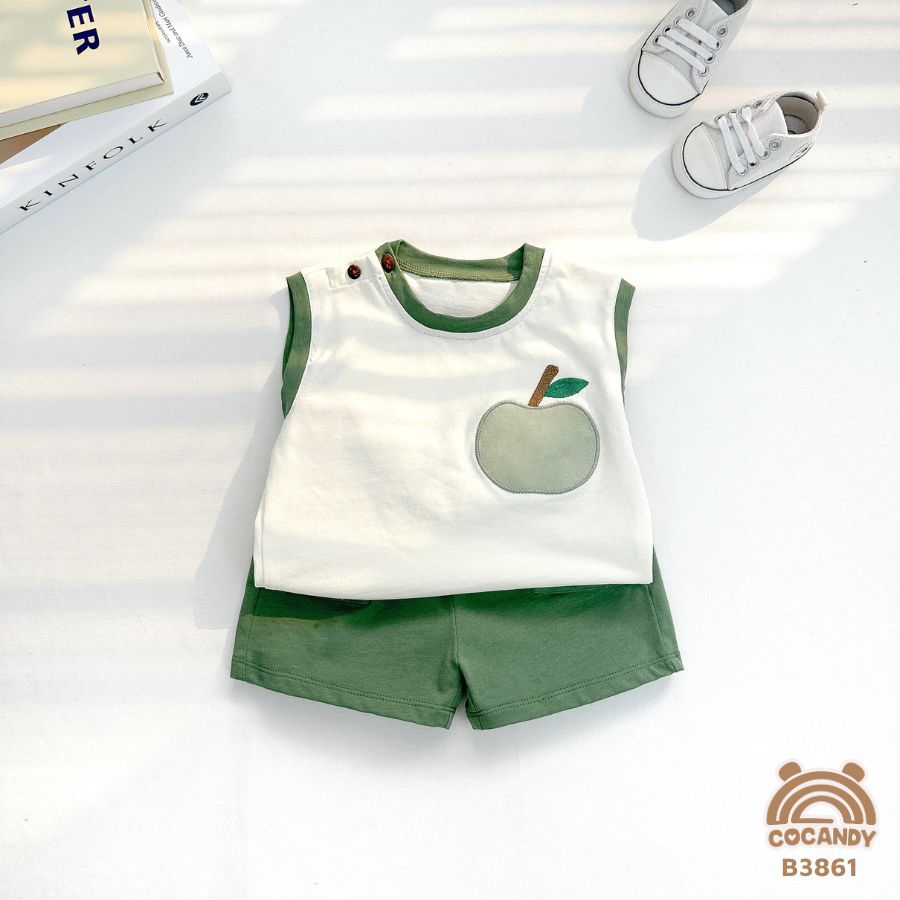 Bộ sát nách táo XANH