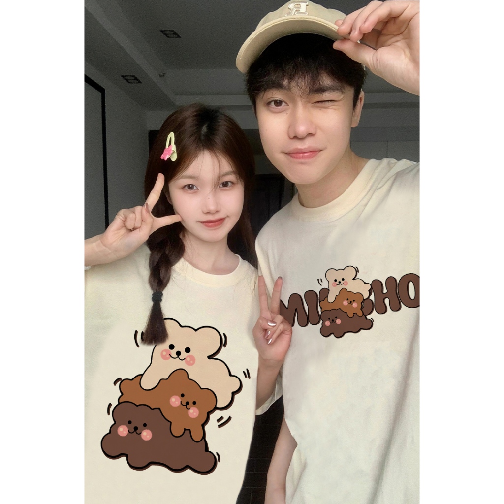 Áo phông local brand unisex ATD1190 Miucho tay ngắn vải cotton thoáng mát cổ tròn in mix_thumbnail_4