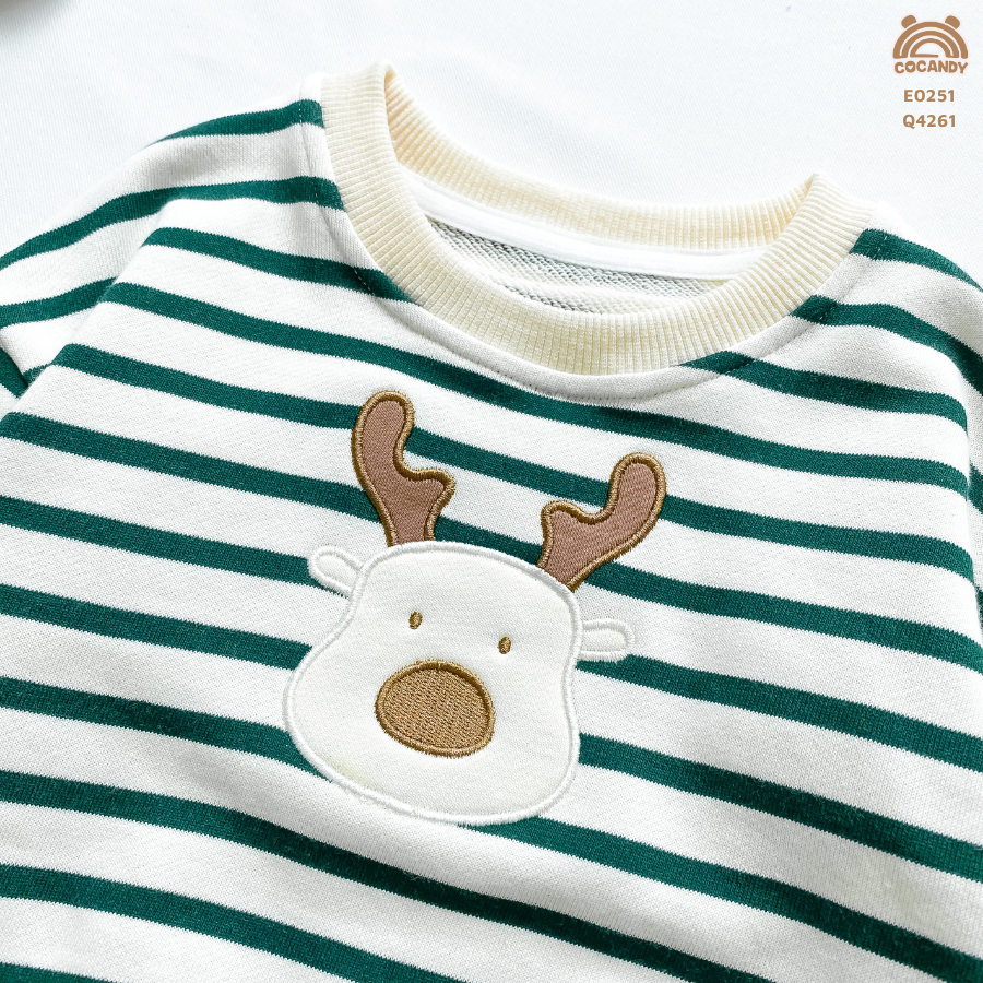 Áo dài XANH kẻ BE phối tuần lộc_thumbnail_3