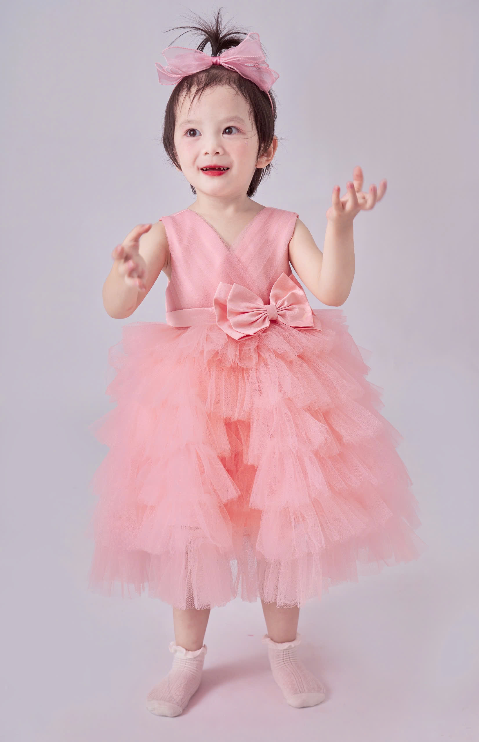 Váy công chúa xếp tầng, sát nách mát mẻ cho bé từ 7kg tới 45kg_thumbnail_3