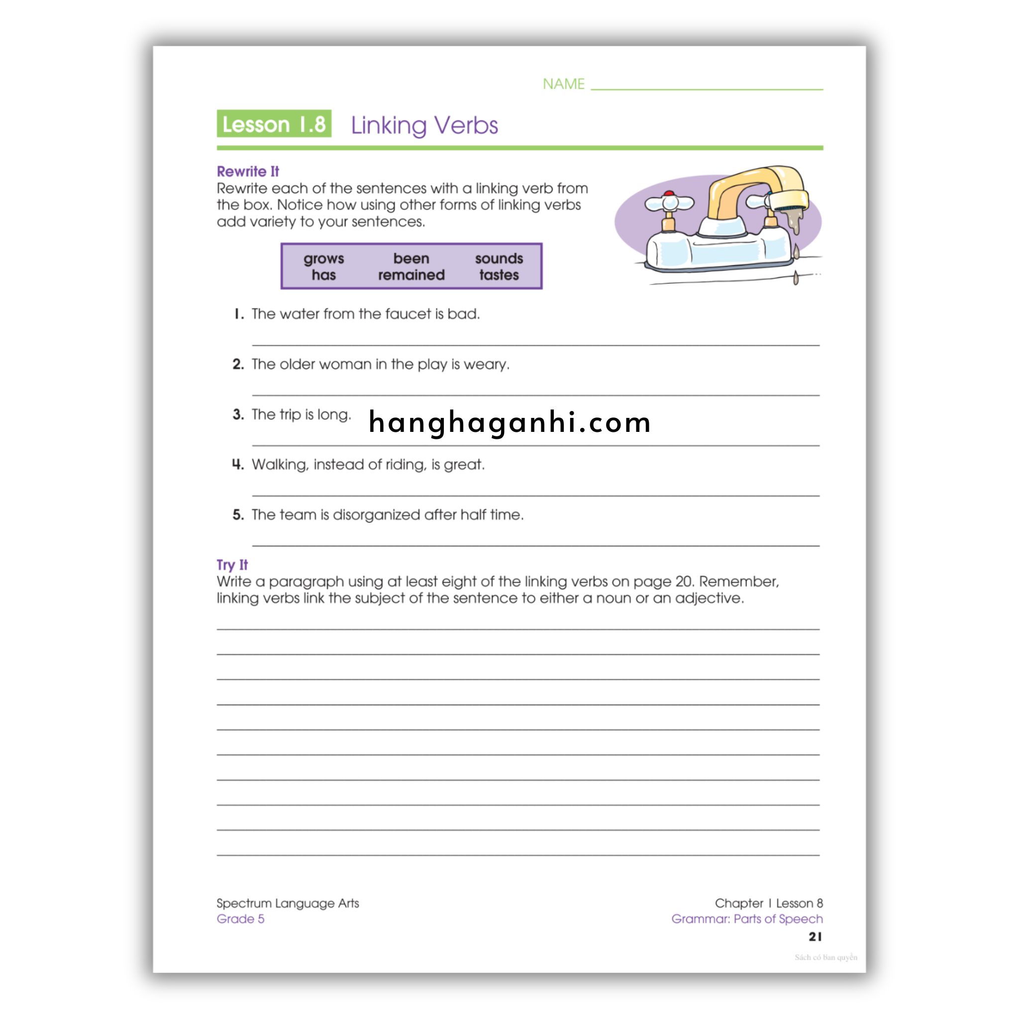 Sách Spectrum Language Arts Workbook Grade 5_thumbnail_13