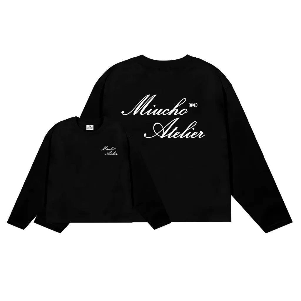 Áo phông nam form boxy tay dài Miucho Club vải cotton co giãn 2 chiều thoáng mát cổ tròn in basic 2677_thumbnail_13