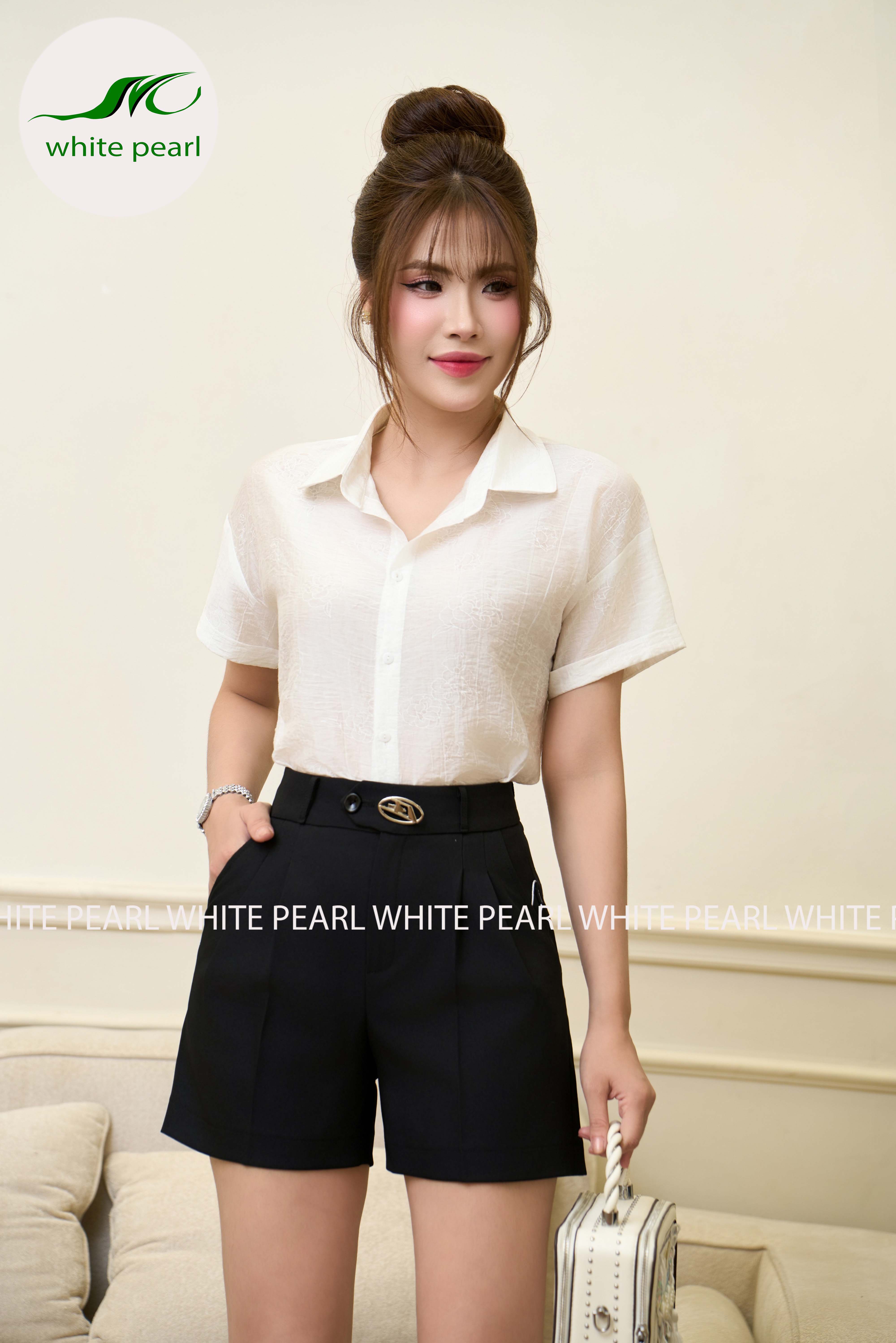Quần short 2 ly thời trang công sở White Pearl_thumbnail_0