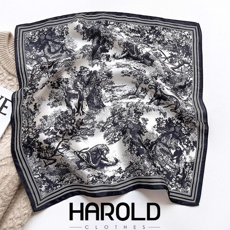 Khăn Lụa Họa Tiết Classy 100% Lụa_thumbnail_9