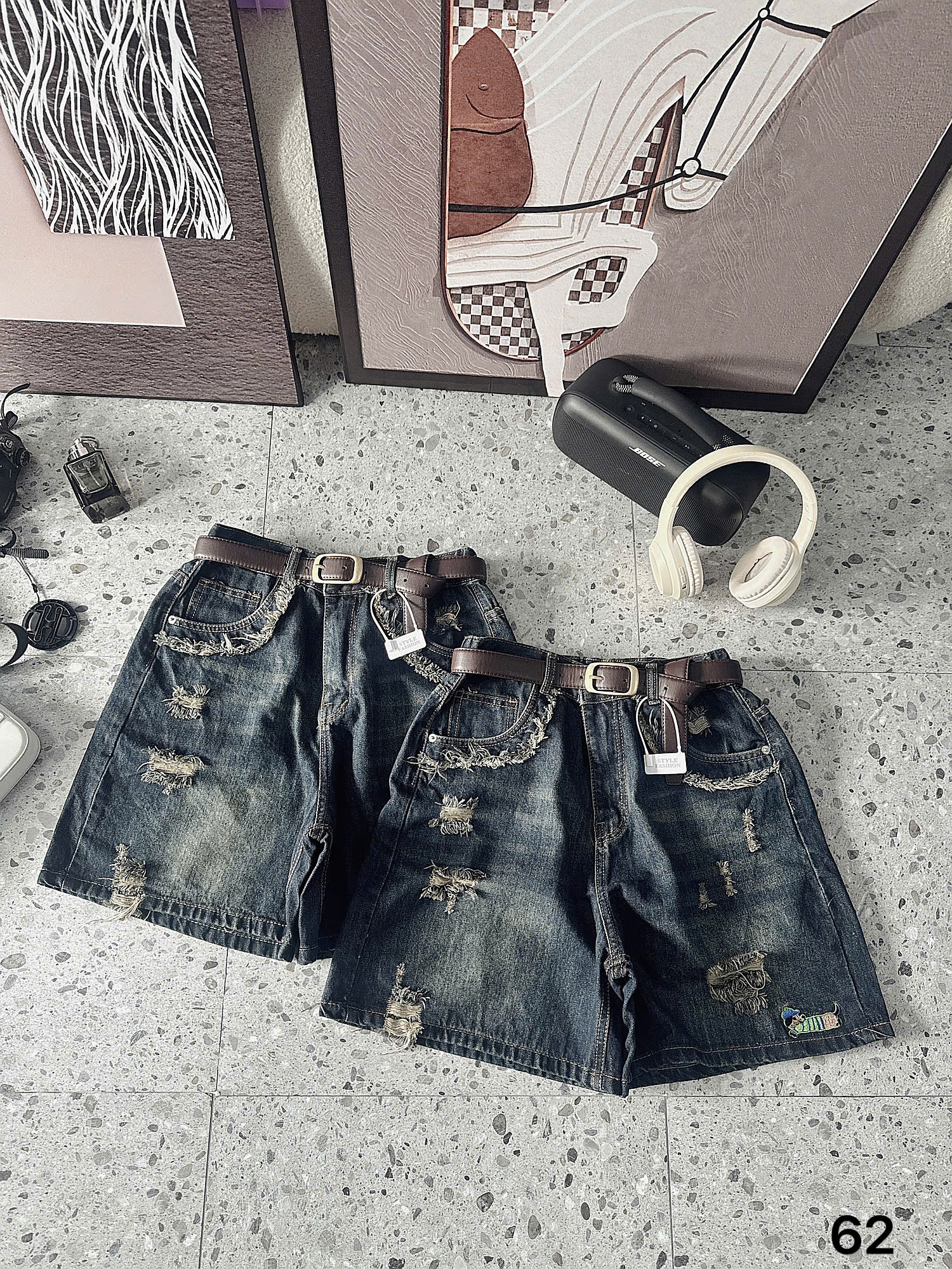 BIGSIZE - Short lửng lưng thun thêu cún T-QSJ62_thumbnail_7