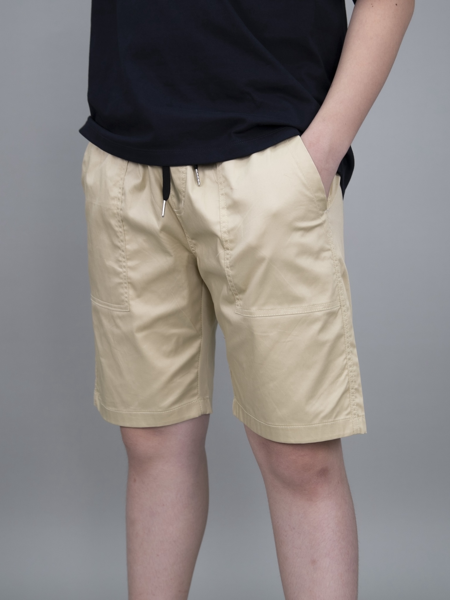 Quần short kaki túi ốp màu be_thumbnail_1