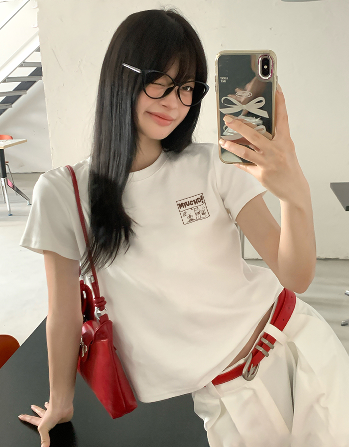 Áo baby tee form ôm dễ thương ABD1556 Miucho vải cotton co giãn cổ tròn in mix_thumbnail_4