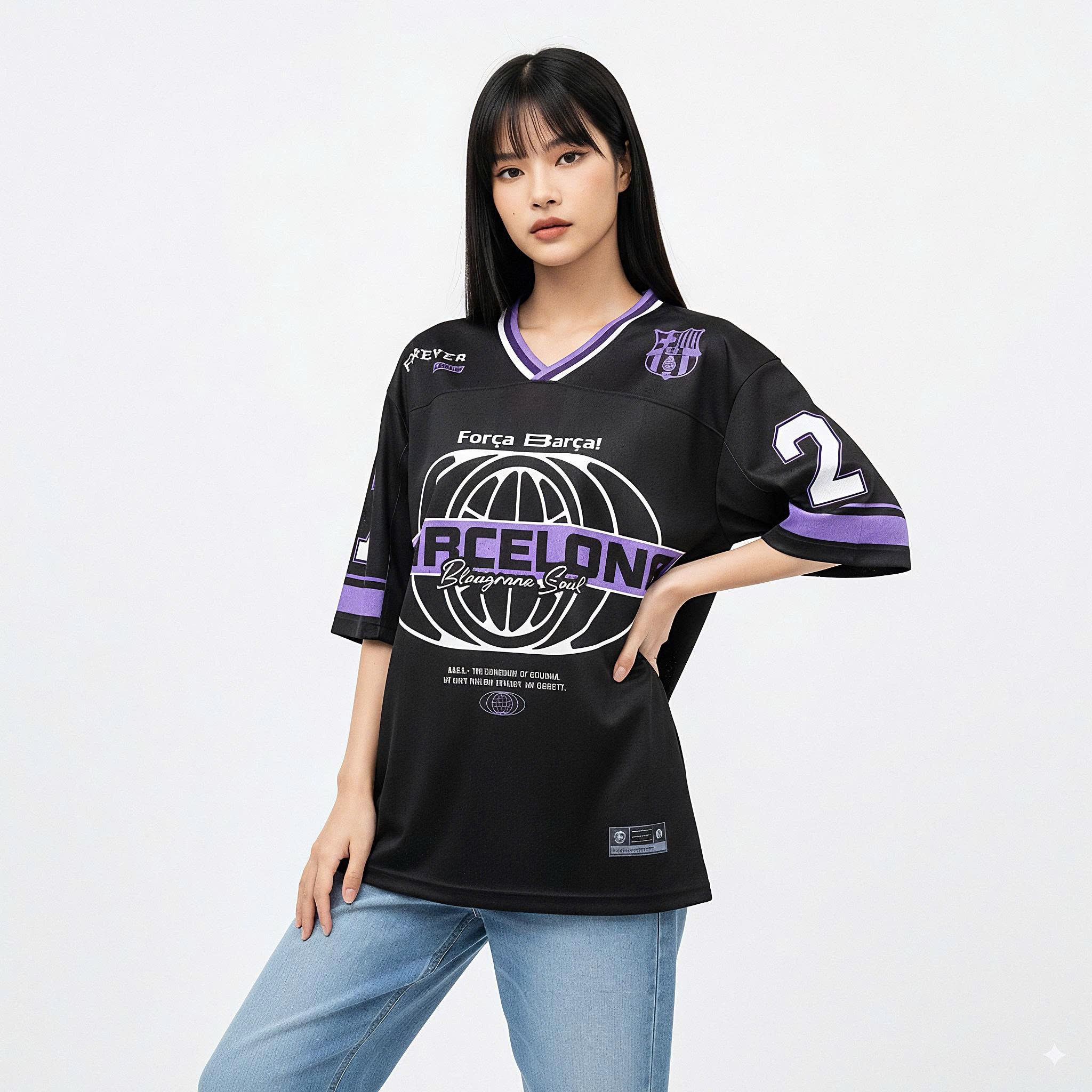 Áo Jersey Strivend CLB Barca đen_thumbnail_4