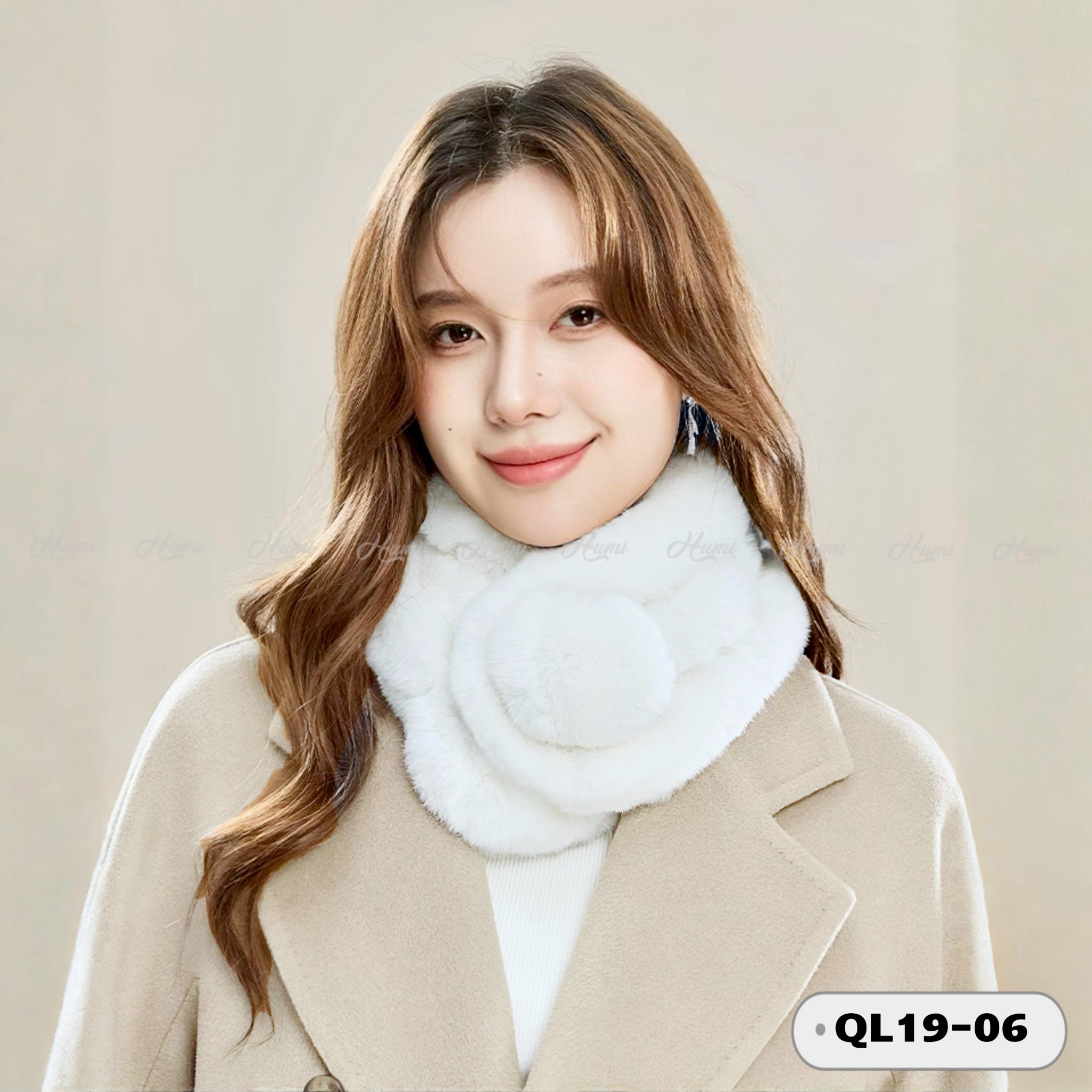 KHĂN QUẤN LÔNG (QL19-06 Trắng)