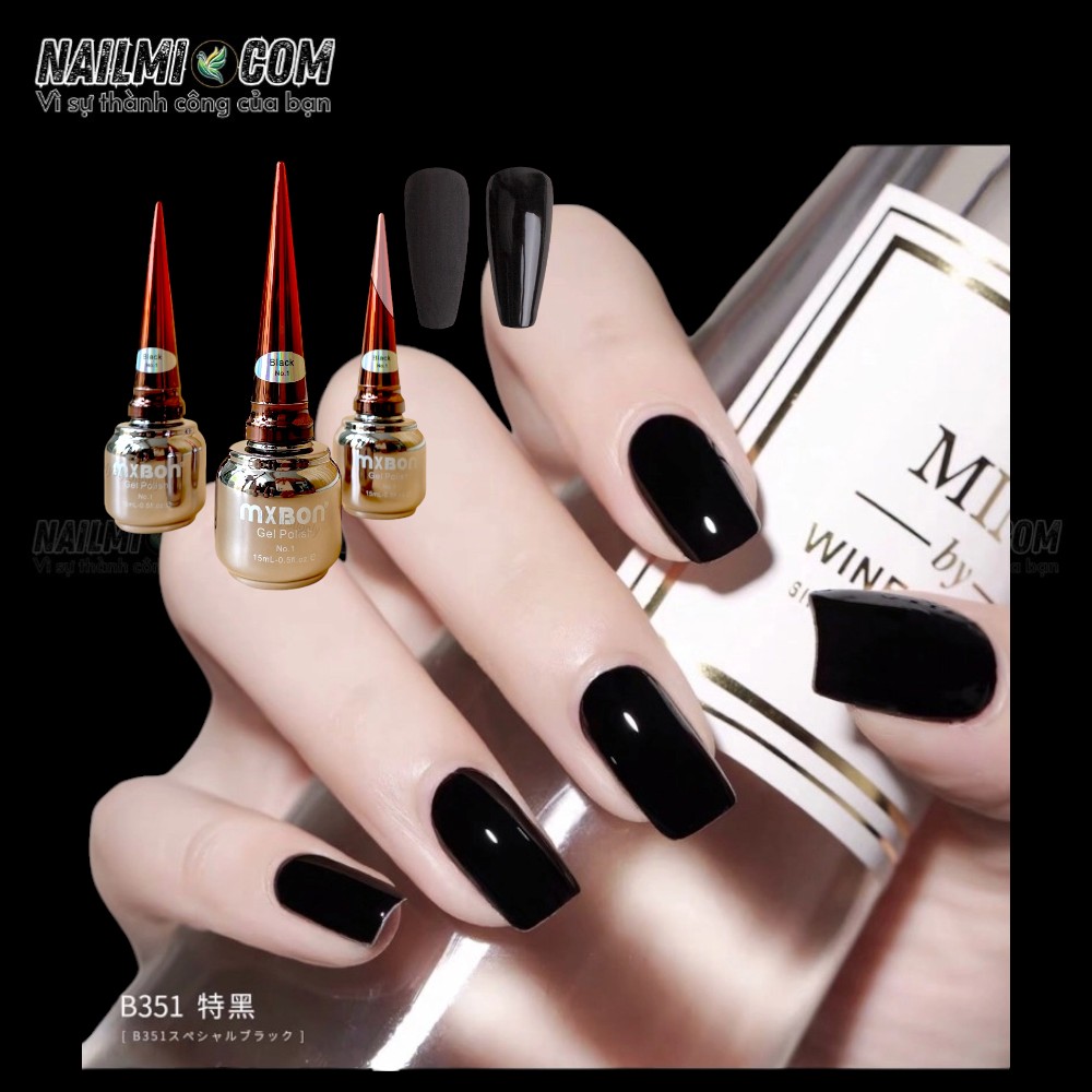 Sơn gel lẻ - màu đen - Mxbon