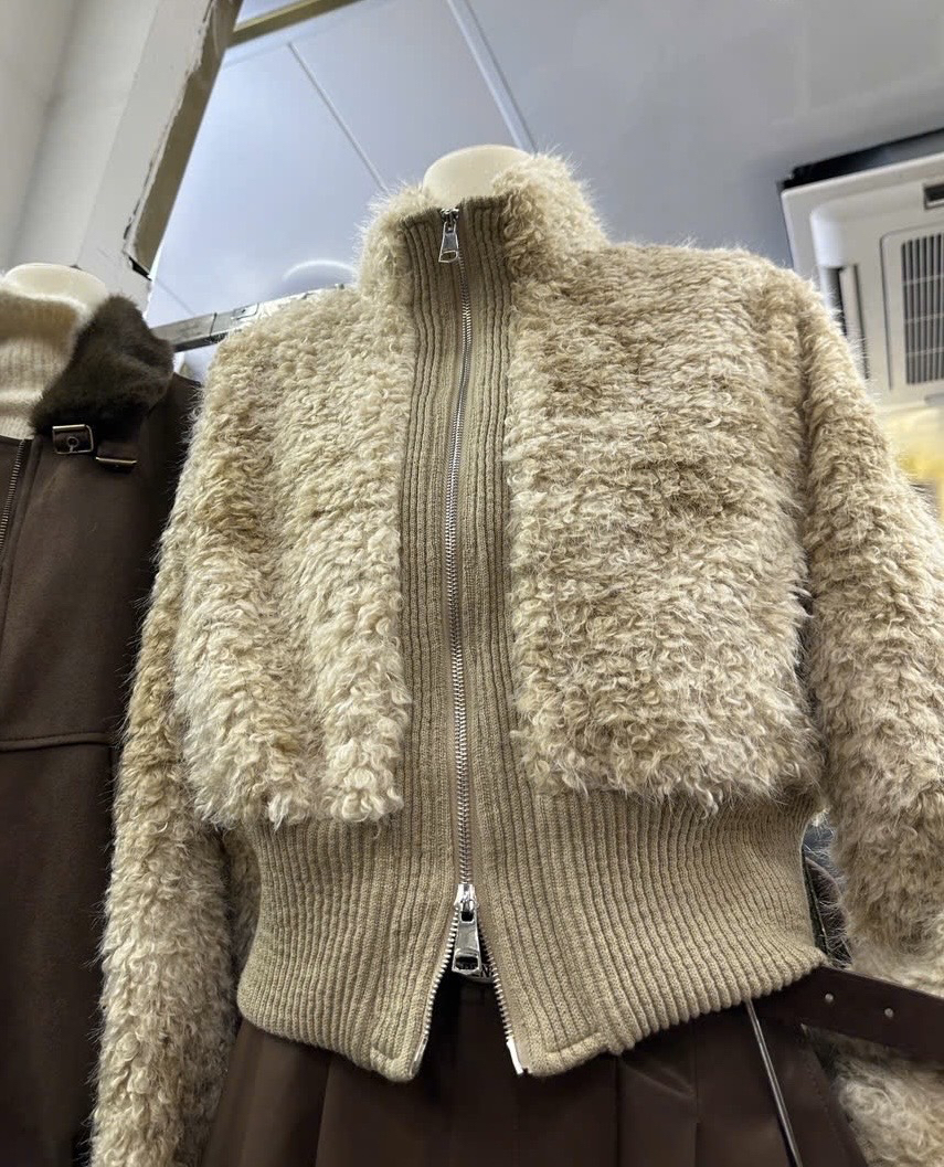 Áo lông viền len - K70
