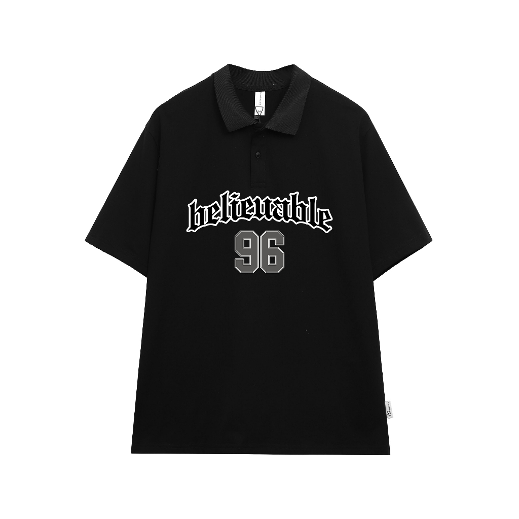 Áo polo nam form rộng đẹp PLD177 Miucho Man tay lỡ vải cotton mềm mại cho nam Typography_thumbnail_5