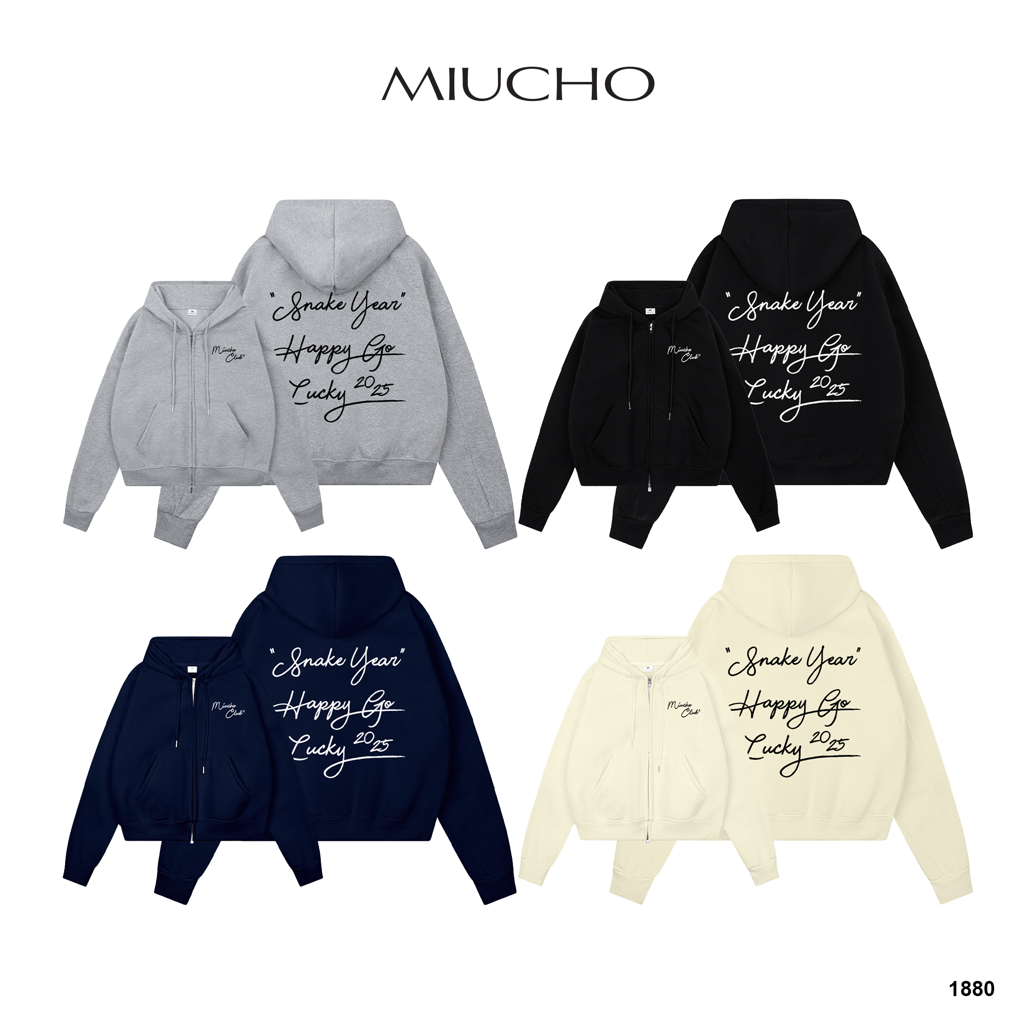 Áo hoodie zip nam form boxy 1880 Miucho Club chất vải nỉ bông dày dặn mịn in typography_thumbnail_1