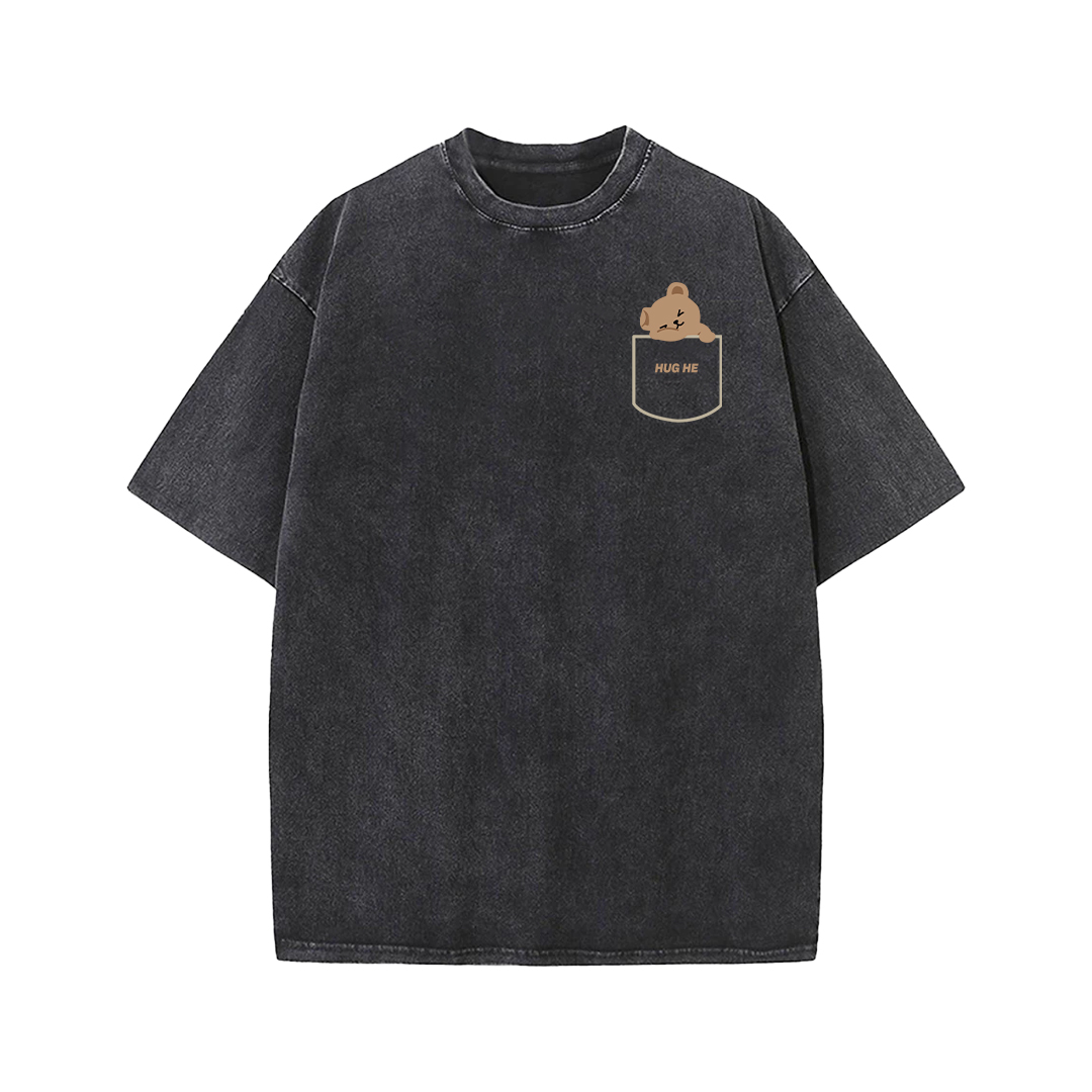 Áo thun unisex form rộng AT367 Miucho basic tee tay lỡ dành cho nam nữ in graphic