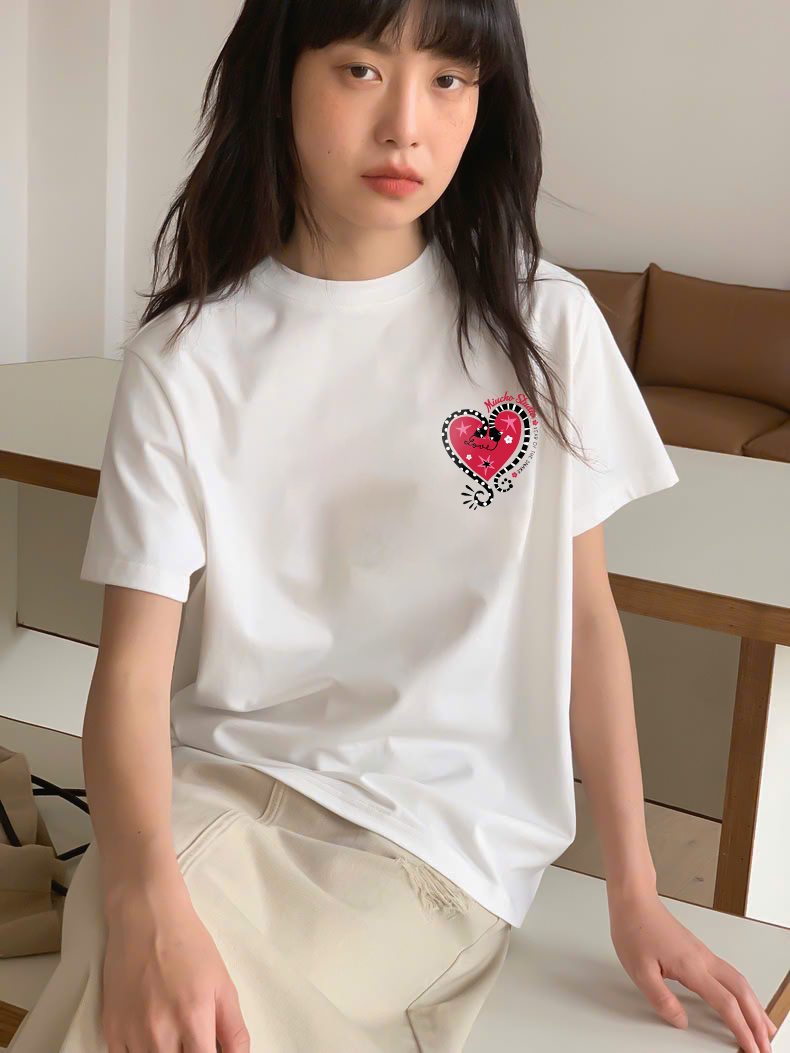 Áo thun nữ tết form vừa regular vải cotton 4c thoáng mát 1814 Miucho in basic_thumbnail_5