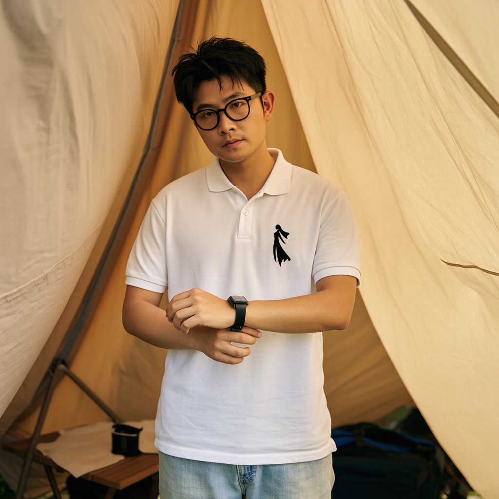 Áo polo nam form regular PLCSD2439 Miucho Iconic chất vải cá sấu co giãn thoáng mát in artwork_thumbnail_6