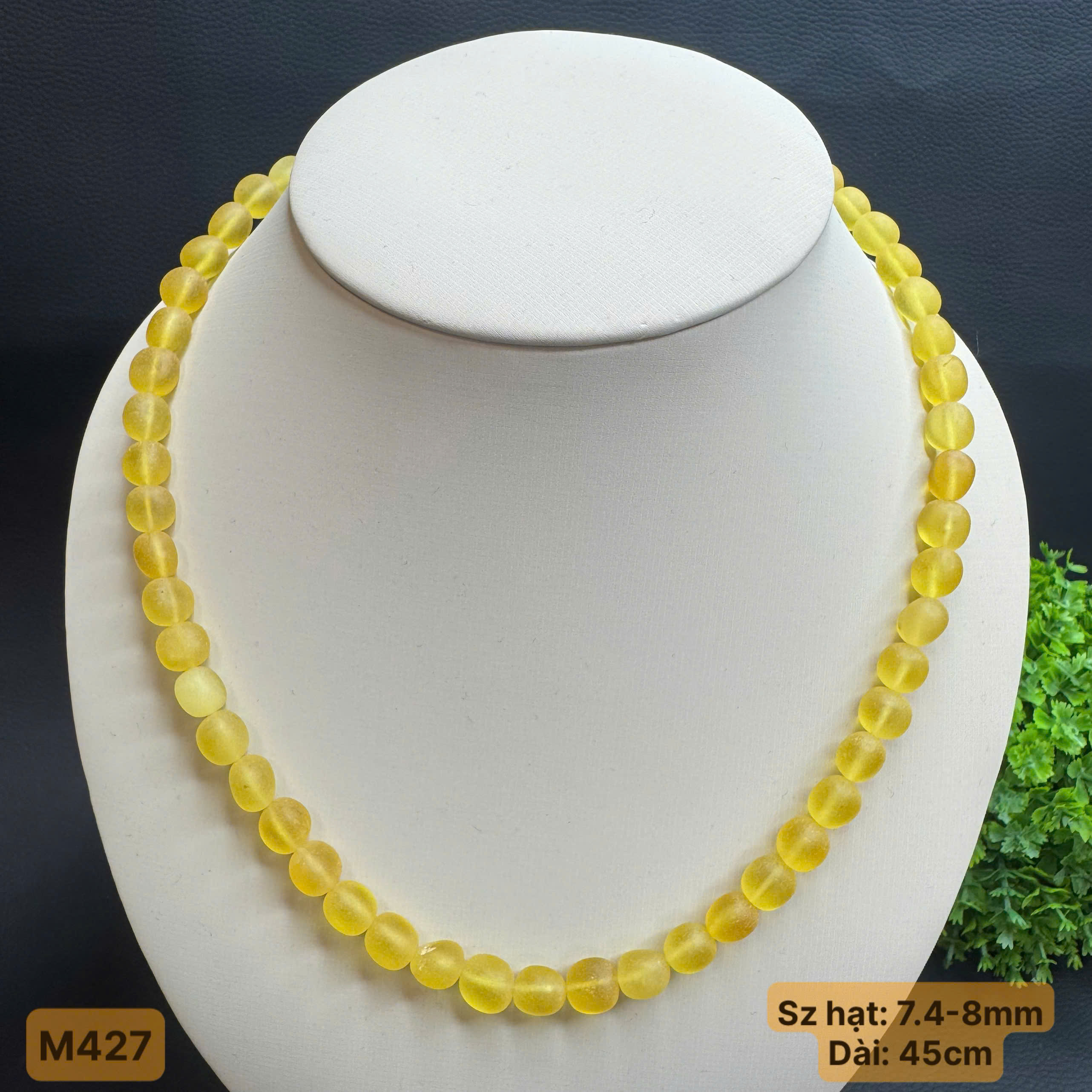 Vòng Cổ Màu Mật Mài Lì - M427