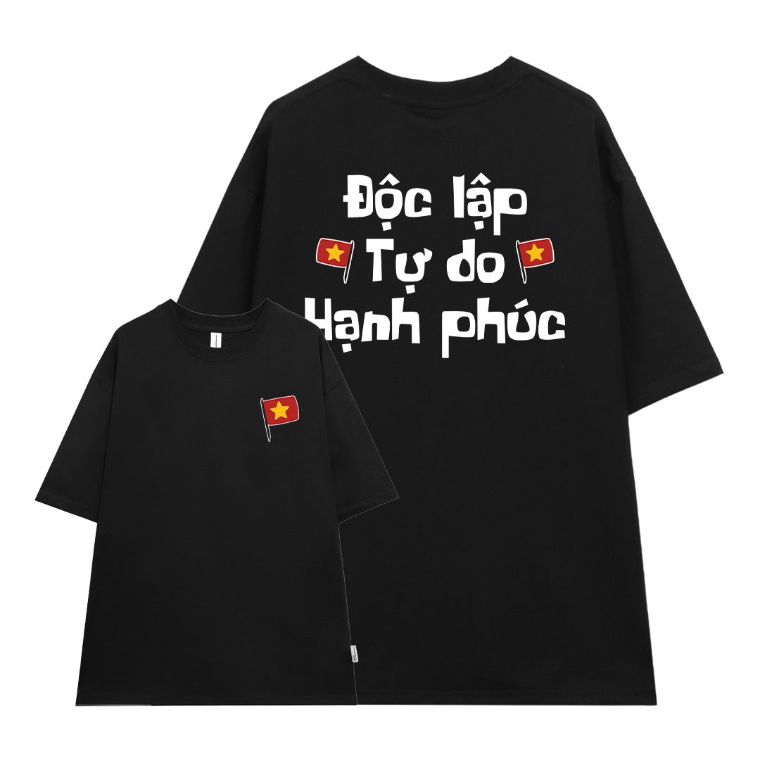 Áo thun Việt Nam tôi yêu form rộng 2120 Miucho cổ tròn vải cotton 4c 220gsm thoáng mát in mix_thumbnail_11