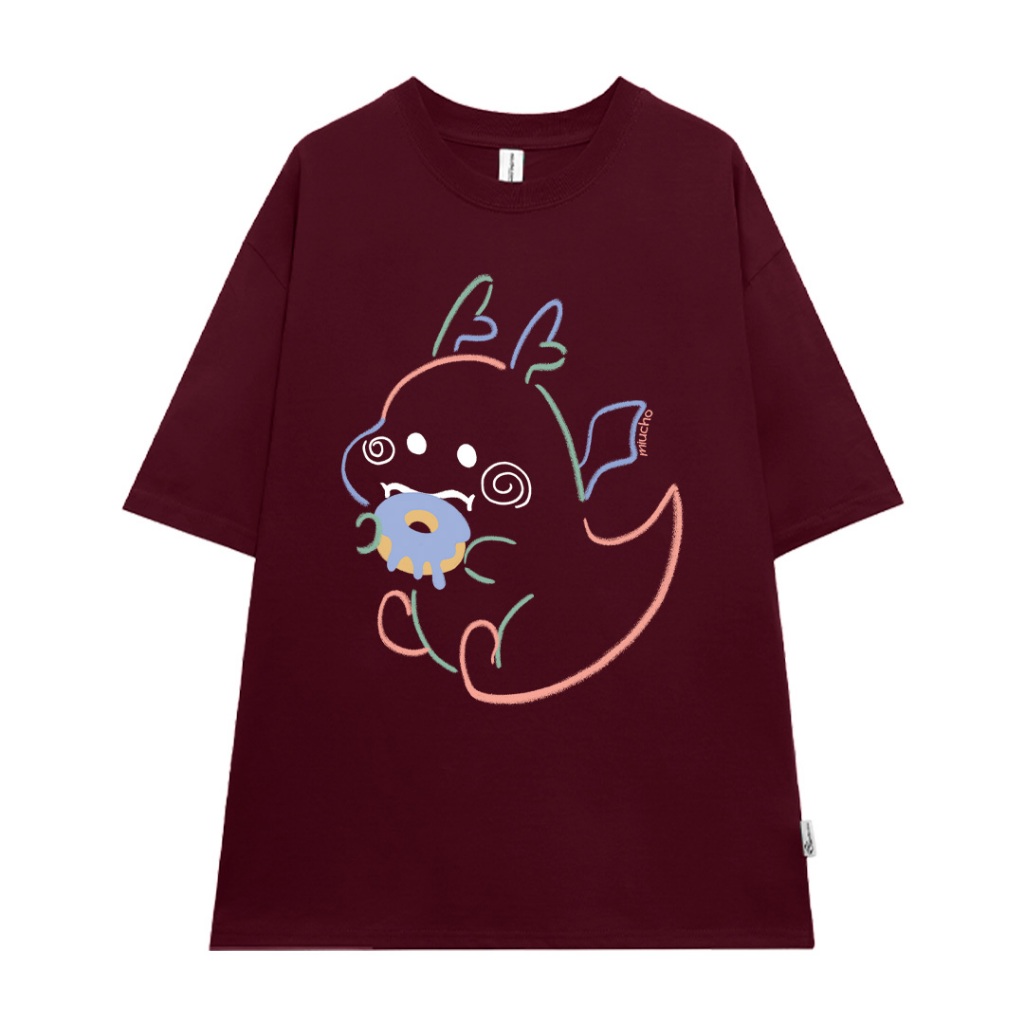 Áo thun unisex local brand form rộng ATD742 Miucho cotton cổ tròn in artwork_thumbnail_12