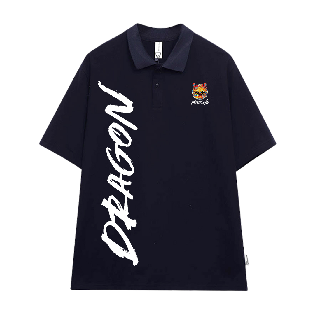 Áo polo Tết form rộng nam basic nhiều màu PLD905 Miucho Man tay ngắn Cổ trụ in typography_thumbnail_8