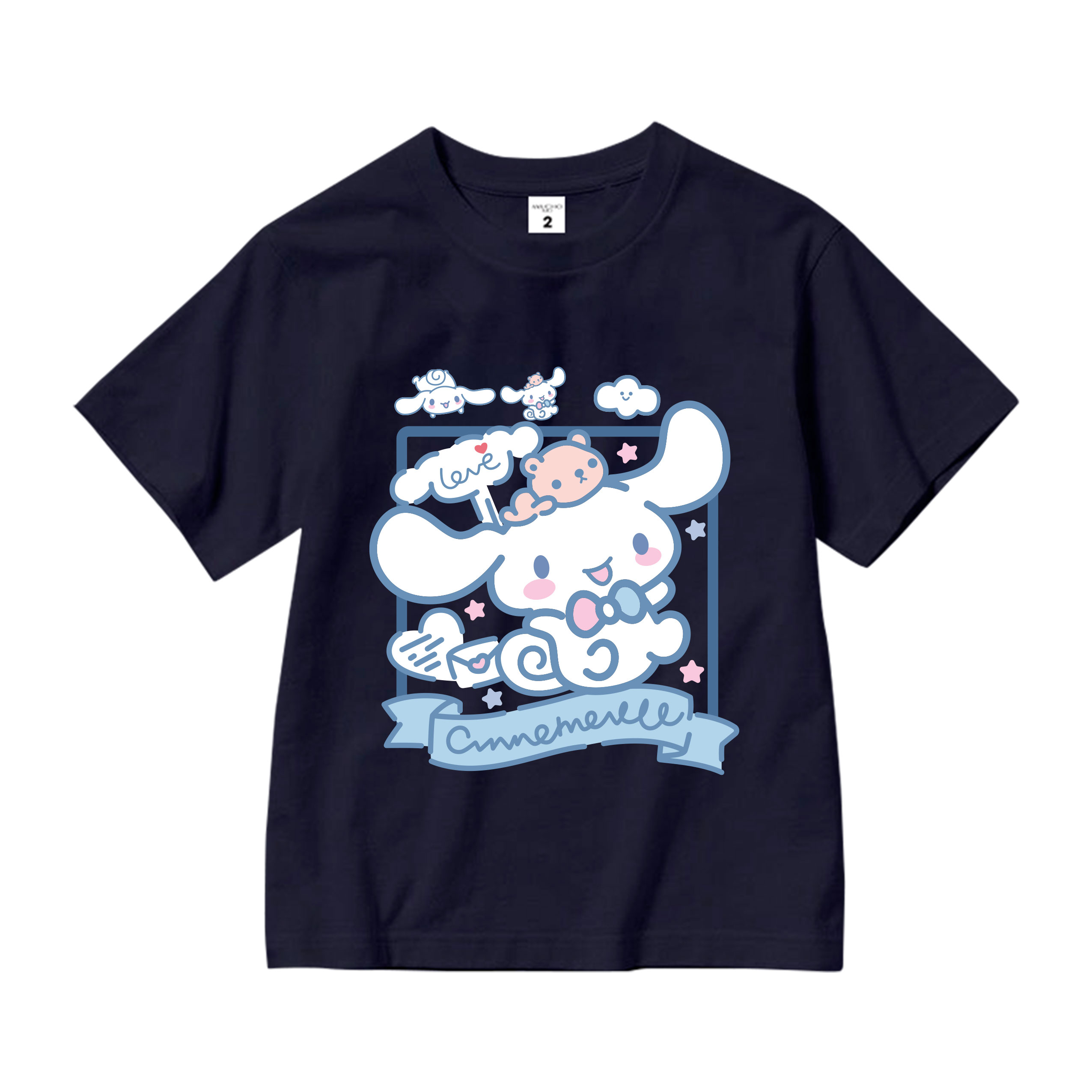 Áo thun bé gái form rộng chất vải cotton thoáng mát AED1543 Miucho Kid in artwork_thumbnail_12