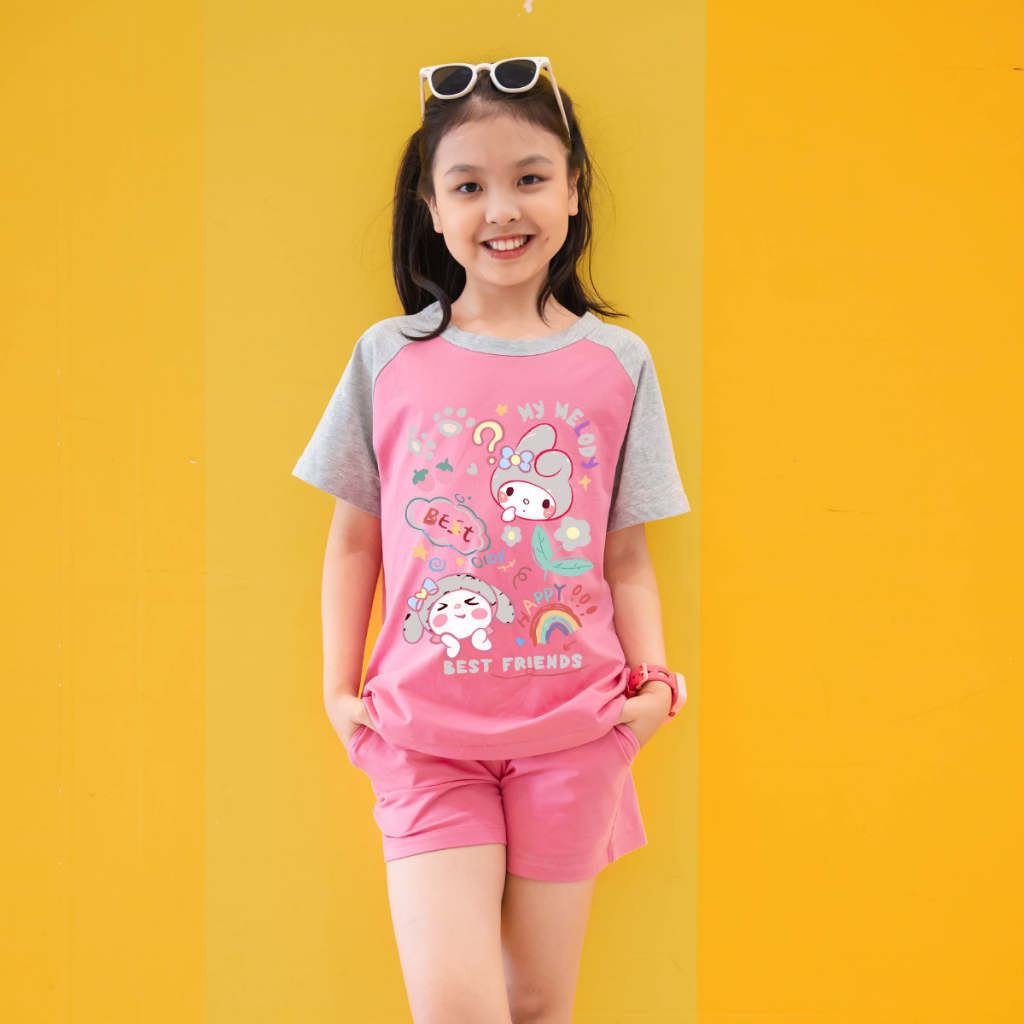 Bộ đồ bé gái phối màu in hình nhiều mẫu - Loza Kids G0186_thumbnail_6