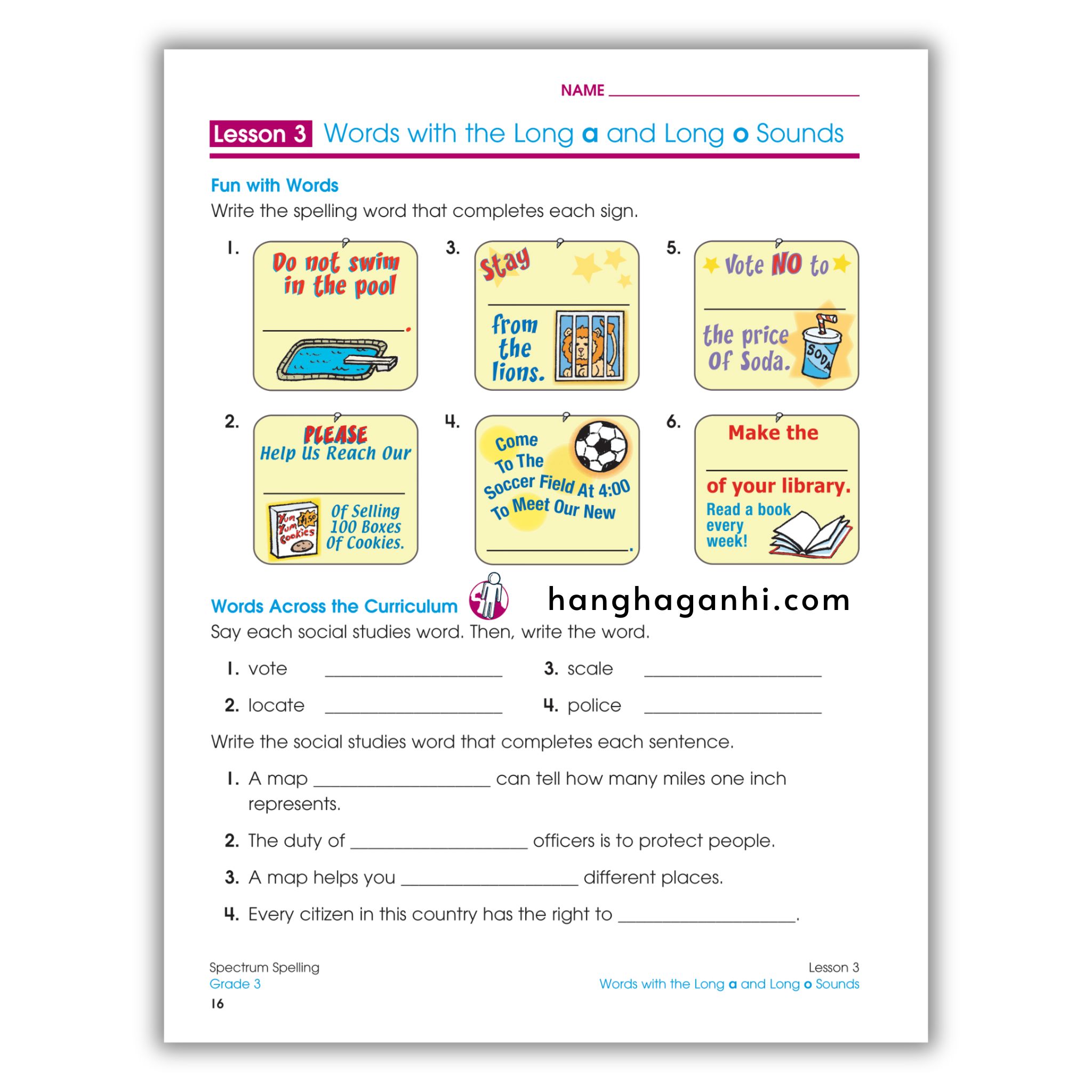 Sách Spectrum Spelling Workbook Grade 3_thumbnail_11