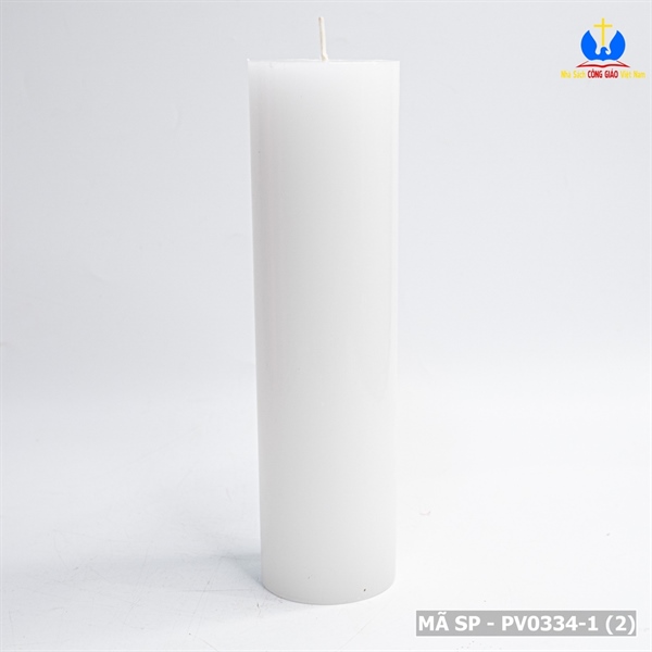 Nến trụ màu trắng 20cm Vivian_thumbnail_0