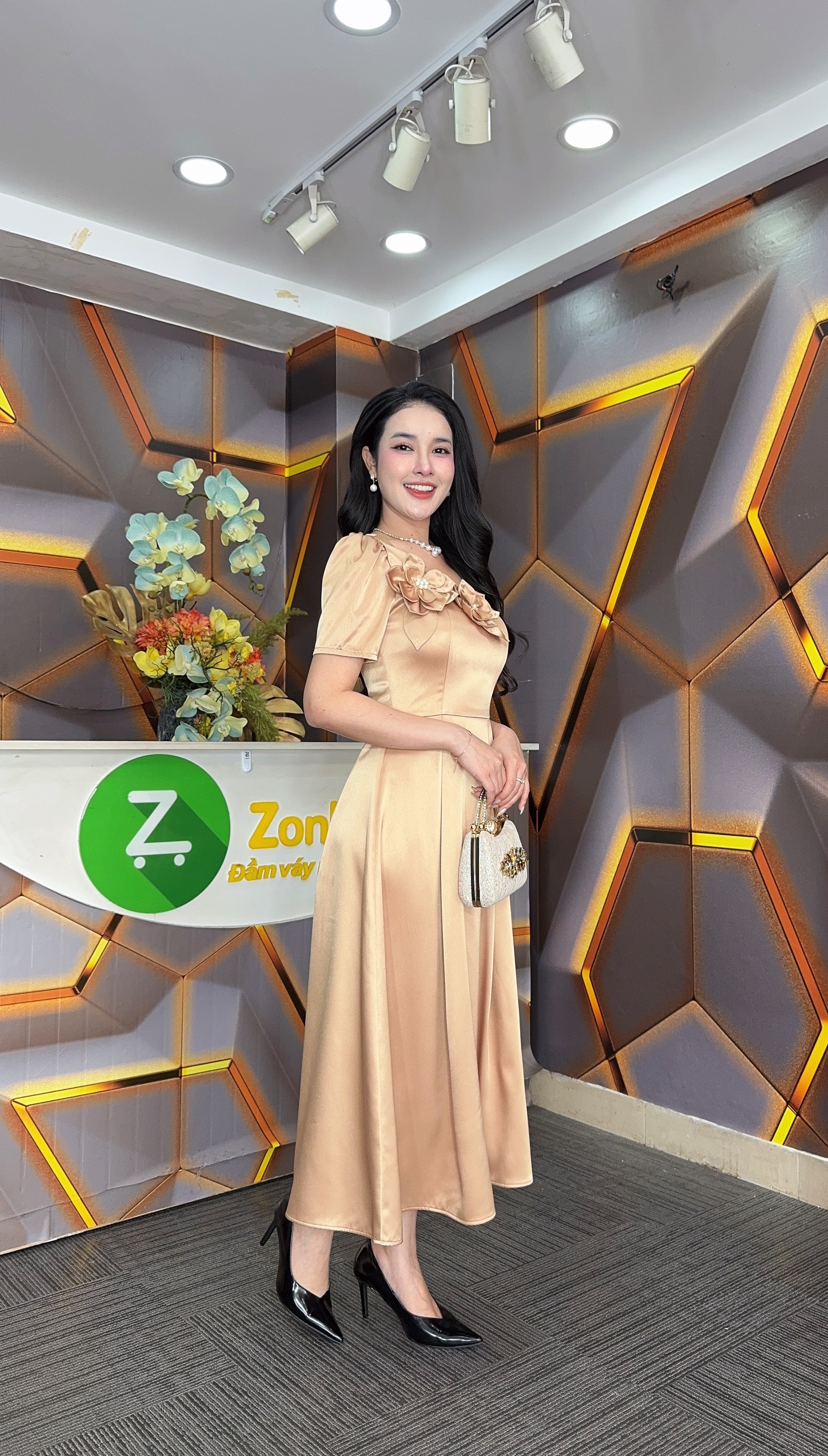 Đầm xòe - Y1917 - Thương hiệu Zonbig_thumbnail_2