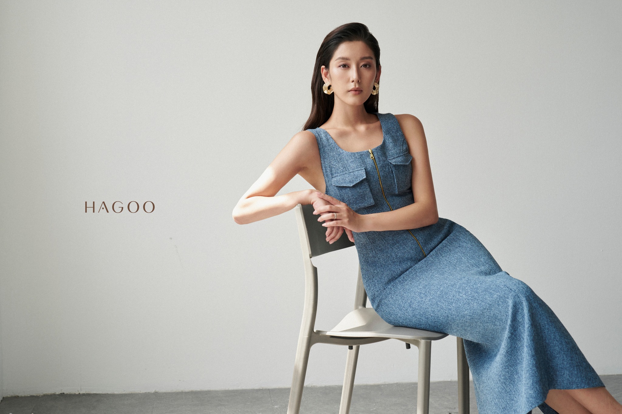 Váy xanh cổ vịt HAGOO_thumbnail_6