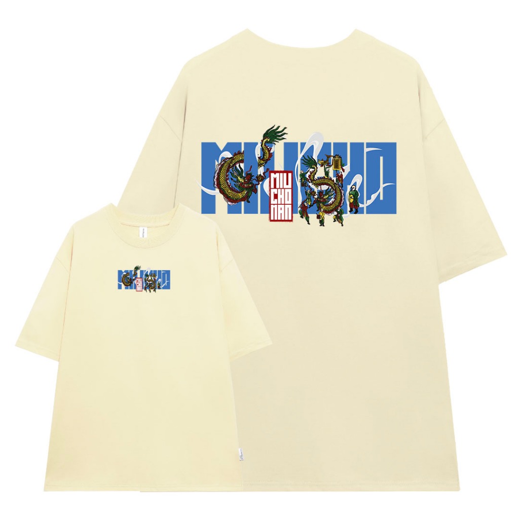 Áo thun nam form rộng 12 con giáp tuổi Thìn ( tuổi rồng) ATD442 Miucho Man cotton cổ tròn ingraphic_thumbnail_0