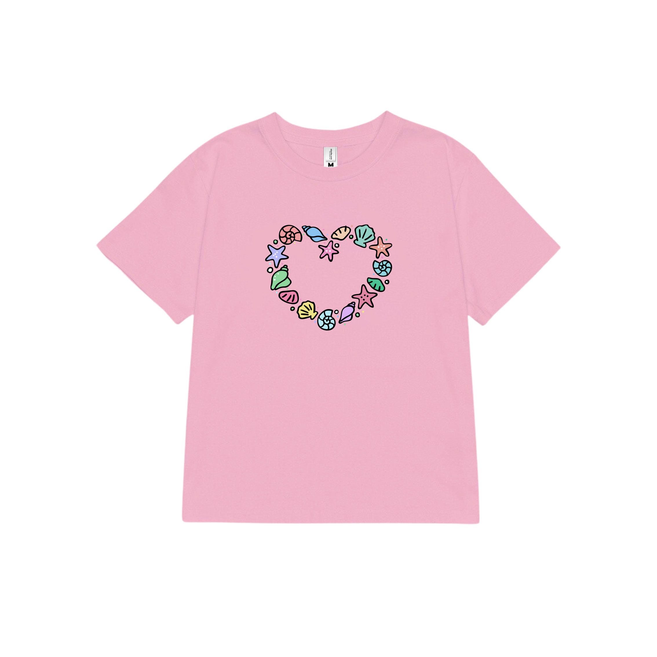 Áo thun baby tee mùa hè in trái tim xinh xắn ABD1024 Miucho tay ngắn Cổ tròn hotrend in artwork_thumbnail_15