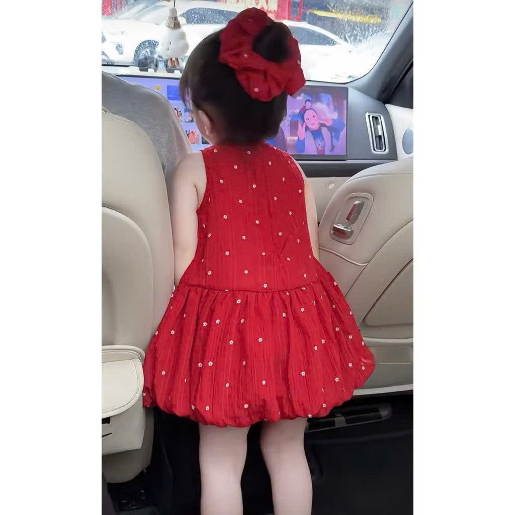 Đầm bé Cotton Q đỏ phối hoa_thumbnail_8