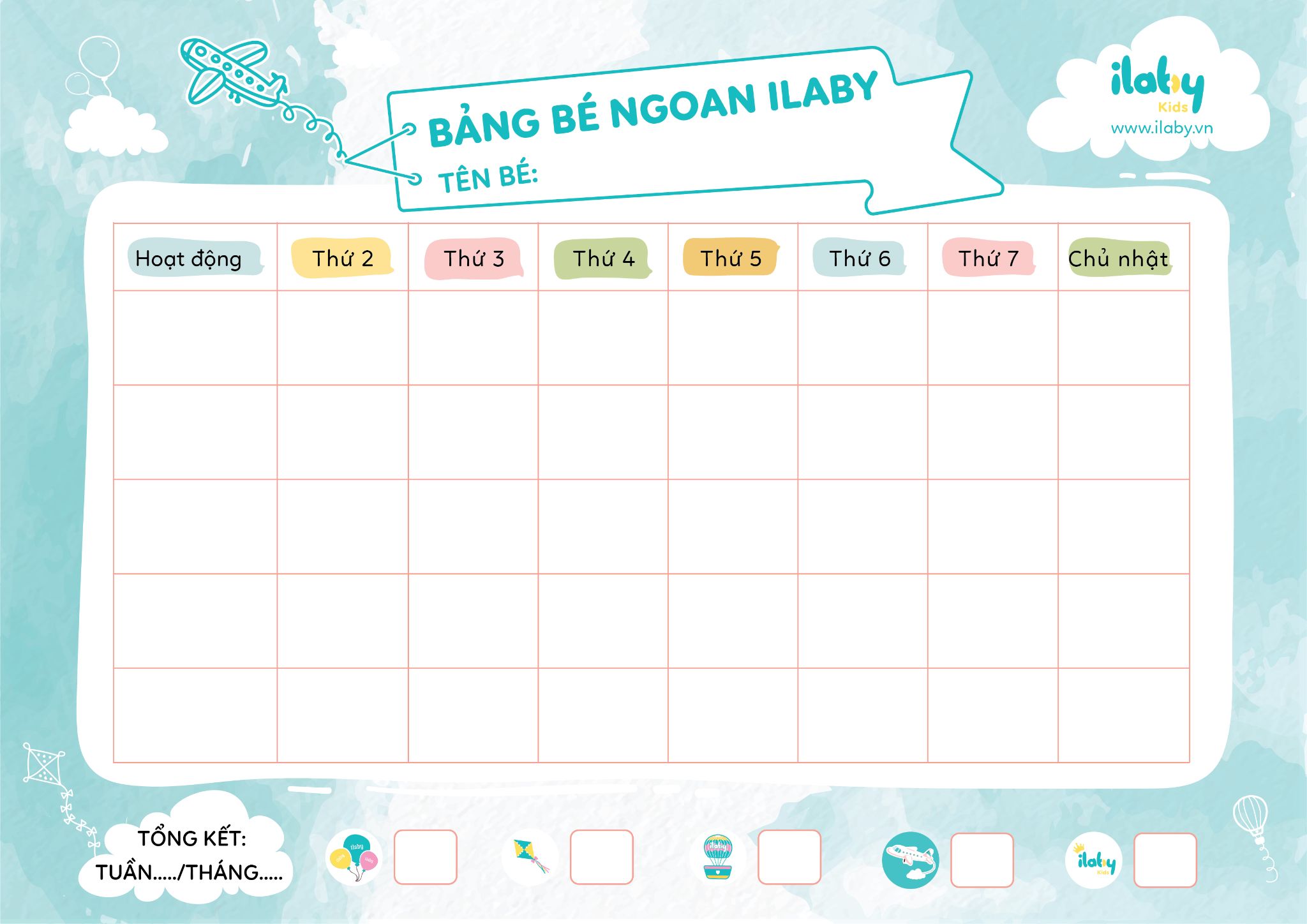 Set bảng bé ngoan ILABY_thumbnail_2