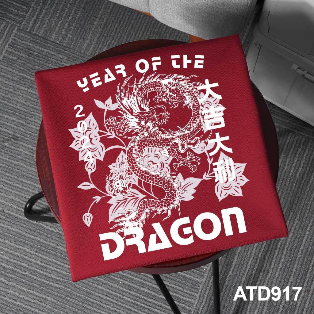 Áo phông nam tết in hình rồng form rộng local brand ATD917 Miucho Iconic tay ngắn vải cotton cổ tròn in artwork_thumbnail_5