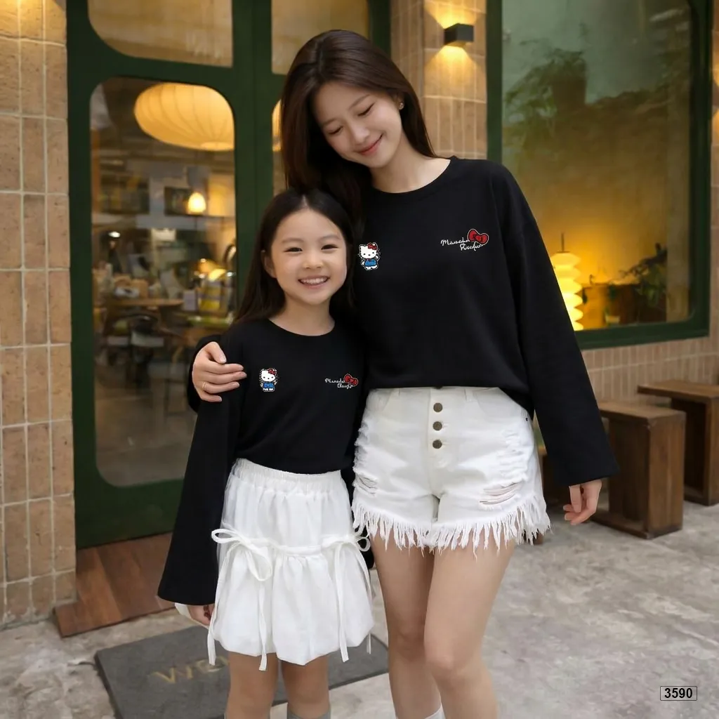 Áo thun trẻ em form rộng tay dài vải cotton thoáng mát Kado 3590_thumbnail_2