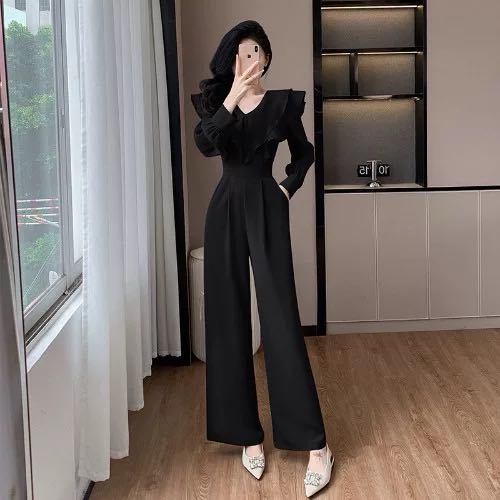 Jumpsuit phối bèo tay dài tiểu thư cao cấp_thumbnail_0