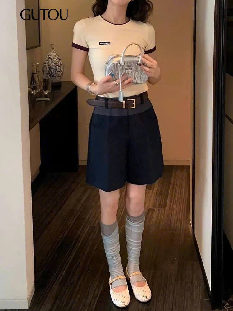 [GUTOU] Áo Thun Tay Ngắn Viền Màu_thumbnail_6