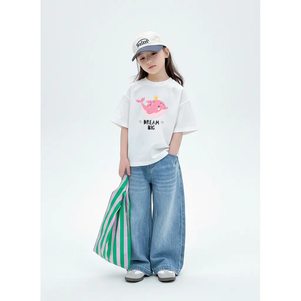 Áo thun bé trai bé gái Dream Big Kado 3225 form rộng_thumbnail_2