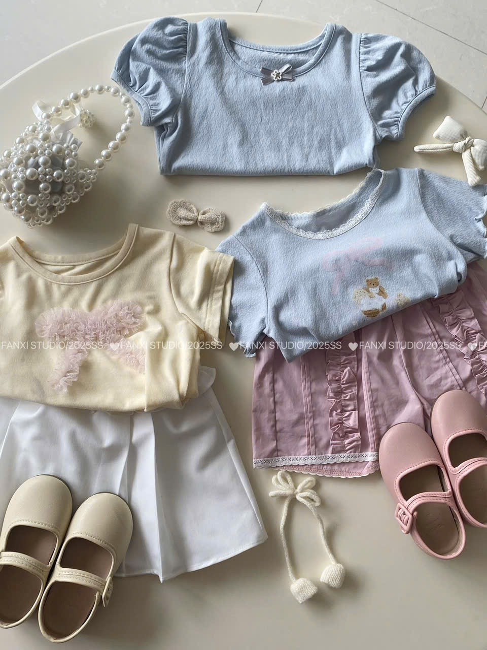 (A13) Áo thun mềm họa tiết đáng yêu màu vàng QCCC mẫu hè 2025_thumbnail_0