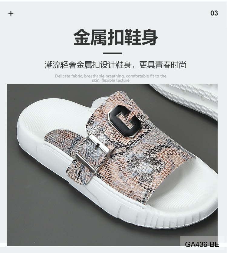 GA436 - Dép xỏ ngón nam thời trang da bò họa tiết rắn đế cao su êm chân_thumbnail_9