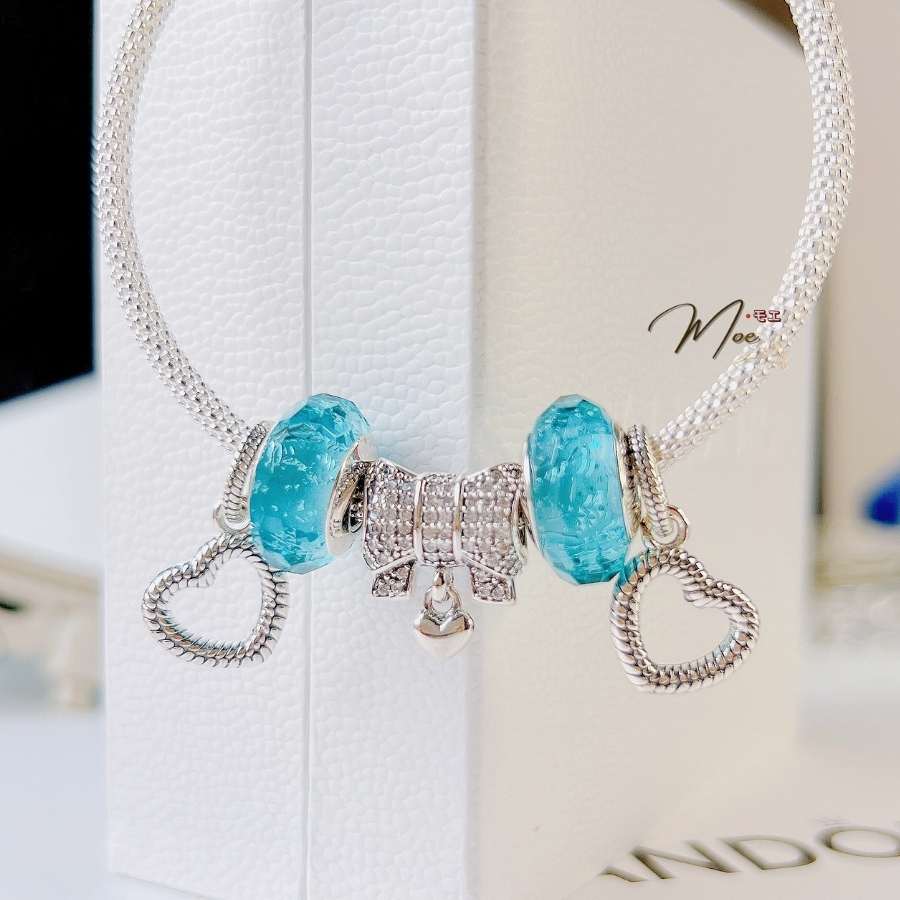 LT188 - Vòng pandora nơ xanh điệu đà_thumbnail_1